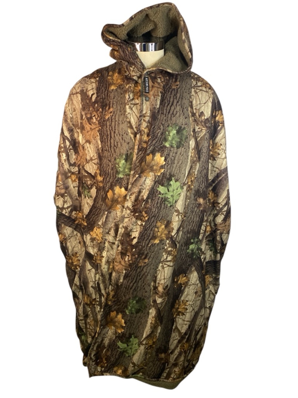 Rivers West Camouflage Lined Hooded Cape with Inside Pockets Men’s One Size